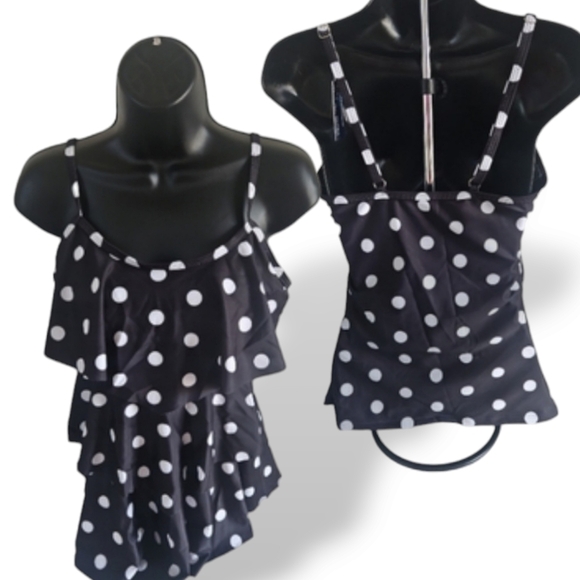 Summermae Women's Ruffle Tankini Swim Top - Picture 15 of 15